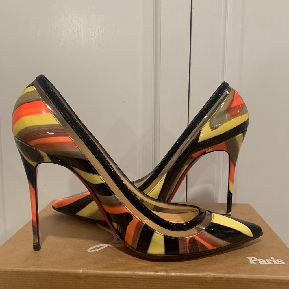 Christian Louboutin Graffiti Patent Heels